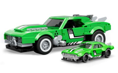 I primi set Mattel Brick Shop con Hot Wheels